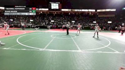 108 lbs Quarterfinal - Blake Wilson, FFWA vs Maxwell Hopkinson, CFD2