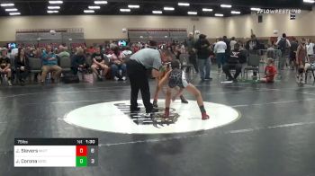 75 lbs 7th Place - James Sievers, Whitted Trained Grey (TX) vs Jeremiah Corona, Team Gotcha (IL)