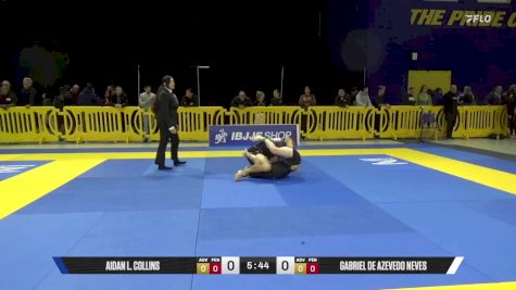 Gabriel De Azevedo Neves vs Aidan L. Collins 2025 Pan IBJJF Jiu-Jitsu No-Gi Championship
