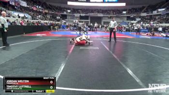 7A 132 lbs Semifinal - Timothy Luttrell, Smiths Station Hs vs Jordan Weltzin, Thompson HS