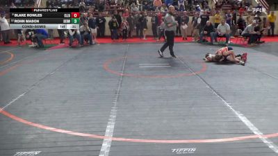 95_B lbs Consolation - Blake Rowles, Clearfield vs Rohn Mason, Berwick