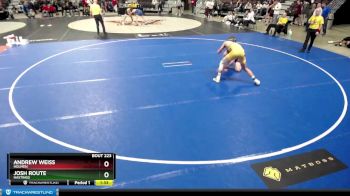 145 lbs Champ. Round 2 - Josh Route, Hastings vs Andrew Weiss, Holmen