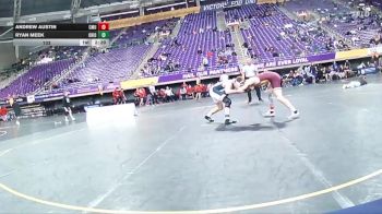 133 lbs Finals (2 Team) - Andrew Austin, Central Michigan vs Ryan Meek, Ohio