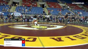 100 lbs Cons 64 #2 - Tristan Bremer, Idaho vs Jude Robson, Virginia