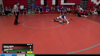 120 lbs Round 4 (12 Team) - Evan Coker, Bob Jones vs Jaxon Ivey, Arab