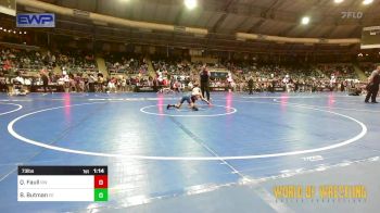 73 lbs Round Of 16 - Quintin Faull, RedWave Wrestling vs BrocLee Butman, Eierman Elite