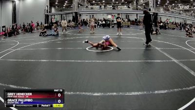 114 lbs Placement (4 Team) - Grey Henecker, MGW Lost Souls vs Grace Palumbo, RaZor GWC