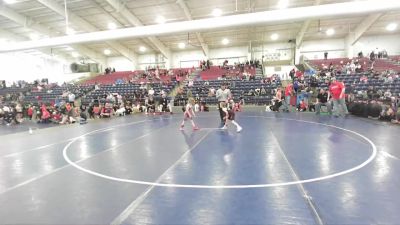 50 lbs 1st Place Match - Logann Bohn, Grantsville Wrestling Club vs Madina Sagitullina, Northside Wrestling Club