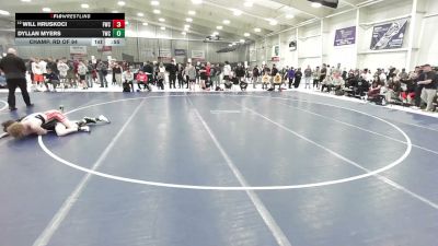 132 lbs Champ. Rd Of 64 - Dyllan Myers, Thermopolis Wrestling Club vs Will Hruskoci, Fishers Wrestling Club