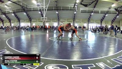 149 lbs Champ. Round 2 - Casper Caizzo, Ohio Northern Univerity vs Ryan Foster, Ohio Northern Univerity