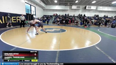 220 lbs Cons. Round 2 - Emiliano Nitao, Rancho Mirage vs Darrell Twisselman, Righetti