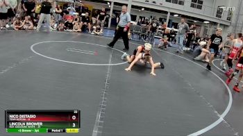 68 lbs Round 5 (8 Team) - Lincoln Brower, Mat Assassins White vs Nico Distasio, Team Gotcha