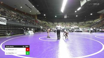 115 lbs Consolation - Zachary Klarcyk, Porterville vs Anthony Castillo, Central