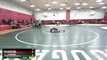 177 lbs Champ. Round 1 - Ian Sanftner, Acalanes High School vs T.J. Chandler, Amador Valley High School