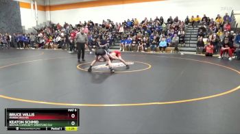 100 lbs Cons. Round 1 - Keaton Schmid, Benton Community Wrestling Clu vs Bruce Willis, Marion Wolves