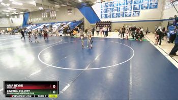 45-48 lbs Round 1 - Lincoln Elliott, Payson Lions Wrestling Club vs Aria Reyne, Westlake