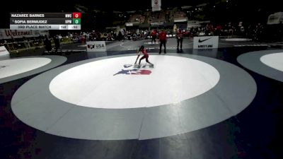 64 lbs 3rd Place Match - Nazaree Barnes, Madera Wrestling Club vs Sofia Bermudez, Imperial Valley Panthers Wrestling