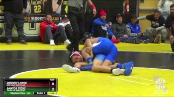 100 lbs 5th Place Match - Johnny Lopez, Red Wave Wrestling vs Santos Tizoc, Snake Pit Wrestling