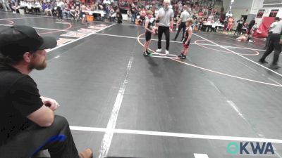 61 lbs Round Of 16 - Logan Cosby, Skiatook Youth Wrestling 2022-23 vs Gavin Pryor, Chandler Takedown Club