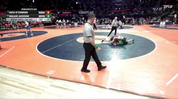 2A 150 lbs Cons. Round 2 - Malaki Jackson, Geneseo vs Jack O`Connor, Chicago (Brother Rice)