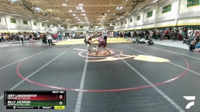 197 lbs Round 2 - Billy Jackson, NEWCASTLE FALL GUYS vs Jeff Langworthy, Watford City Wolves