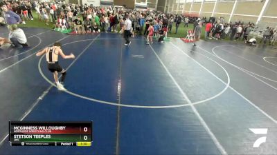 75 lbs Quarterfinal - Stetson Teeples, JWC vs McGinness Willoughby, Northside Wrestling Club