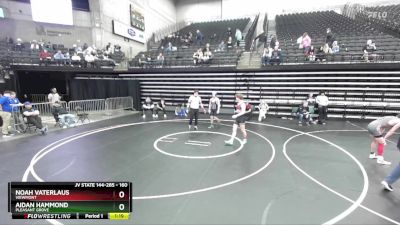 160 lbs Cons. Round 6 - Aidan Hammond, Pleasant Grove vs Noah Vaterlaus, Viewmont