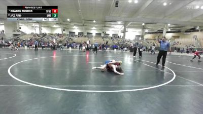 95 lbs Cons. Semi - Braden Morris, Blackman Wrestling Club vs Jaz Ard, Iron Knights