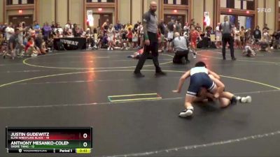 82 lbs Finals (8 Team) - Justin Gudewitz, Elite Wrestling Black vs Anthony Mesanko-Coleman, Shore Thing