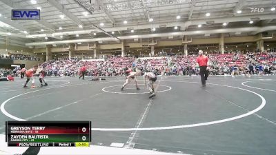 64 lbs Champ. Round 2 - Zayden Bautista, Garden City vs Greyson Terry, Nebraska Boyz