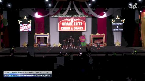 Grace Elite Cheer and Dance - Mini Majesty [2025 L1 Mini - Novice - Restrictions - D2 Day 1] 2025 ASC Battle Under the Big Top Grand Nationals