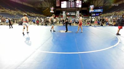 215 lbs Cons 16 #1 - Garrison Vikander, KS vs Drake Buthe, IA