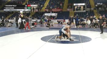 138 lbs 3rd Place - Coleson Tully, Carver vs Jack Sauer, Franklin