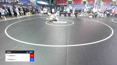 165 lbs Rnd Of 32 - Tristan Steldt, WI vs James Bowers, GA