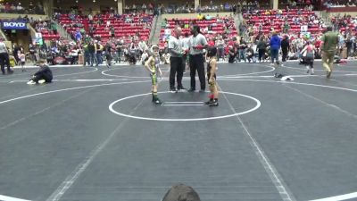 49 lbs Cons. Round 3 - Ethan Salazar, Garden City Wrestling Club vs Connor Loveall, TEAM CENTRAL