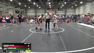 110 lbs Semifinal - Cragen Smith, Triumph vs Kash Wendland, Hays