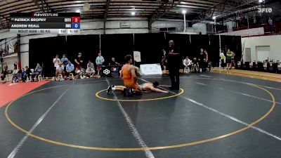 92 kg Cons. Round 5 - Patrick Brophy, Charleston Regional Training Center vs Andrew Reall, Bears Wrestling Club