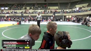45 lbs Round 2 - Sebastian Henry, La Crosse Area Wrestlers vs Nathan Petersen, American Outlaws Wrestling