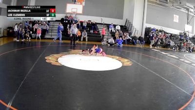 85 lbs Cons. Round 1 - Jackman Bezilla, Latrobe vs Lee Clemens, Mt. Pleasant