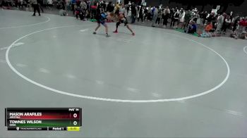 144 lbs Cons. Round 3 - Townes Wilson, Iowa vs Mason Arafiles, Arizona