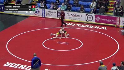 98 lbs Final - Briana Stetson, Shaler vs Violet Weber, Mt. Lebanon