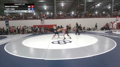 57 kg Champ. Rd Of 64 - Brady Donovan, Hilltopper Wrestling Club vs Joey Cruz, Hawkeye Wrestling Club