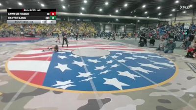 45 lbs Quarterfinal - Sawyer Hieber, SBL Warriors vs Daxton Lang, Gering Wrestling Club