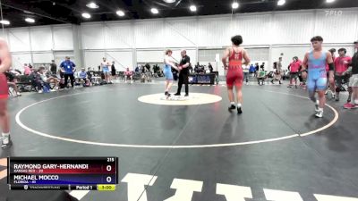 215 lbs Semis & 3rd Wb (16 Team) - Raymond Gary-Hernandez, Kansas Red vs Michael Mocco, Florida