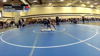 160 lbs Champ. Round 2 - Noelle Gaffney, Grand Valley State University Club vs Paris Ford, Albion College