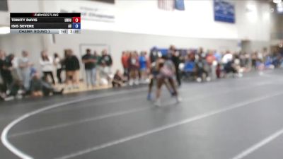 131 lbs Champ. Round 1 - Trinity Davis, Lindsey Wilson Unattached vs Isis Severe, Allen