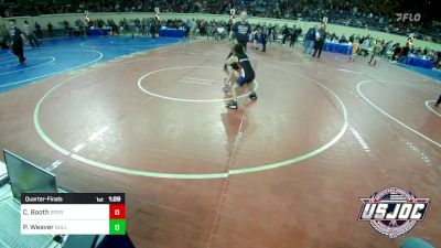 75 lbs Quarterfinal - Charlotte Booth, Sperry Wrestling Club vs Piper Weaver, BullTrained