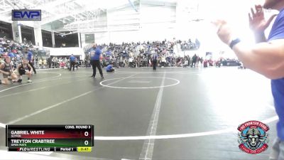 70 lbs Cons. Round 3 - Gabriel White, SlyFox vs Treyton Crabtree, Open Mats