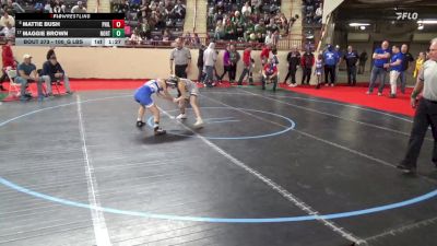 100_G lbs Round Of 32 - Mattie Bush, Philipsburg-Osceola vs Maggie Brown, Northwestern
