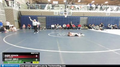 55 lbs Cons. Round 2 - Brooks Abels, Middleton Wrestling Club vs Avery Schuck, Silver Valley